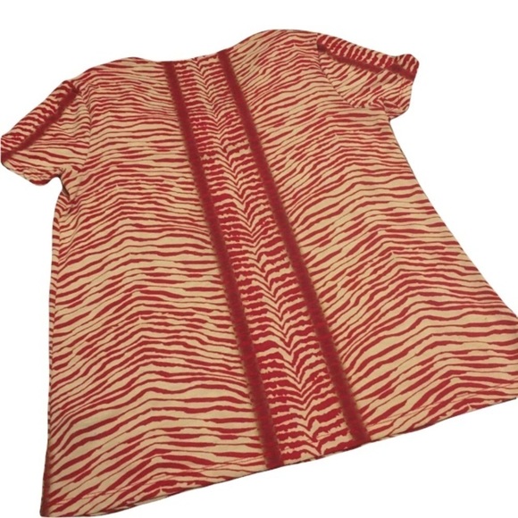 Rafaella Animal Print T-Shirt Blouse Size M - Picture 6 of 8